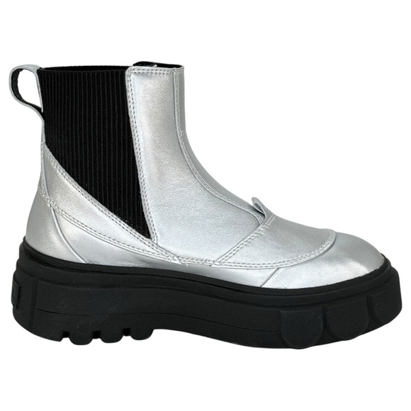 Sorel Caribou X Silver Leather Waterproof Womens Chelsea Boots Size 8M - Picture 5 of 14
